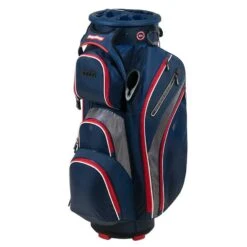 BagBoy 2023 Revolver XP Cart Bag -Callaway Irons Golf Shop bagboy revolver xp cart bag navy charcoal red itempicture