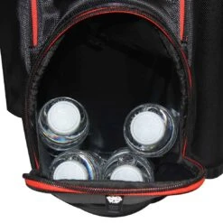 RJ Sports Mission Cart Bag -Callaway Irons Golf Shop rj sports mission cart bag black red pocket itempicture
