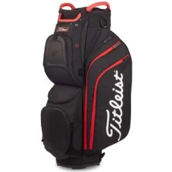 Titleist 2022 Cart 15 Cart Bag -Callaway Irons Golf Shop titleist 2022 cart 15 cart bag black black red itempicture