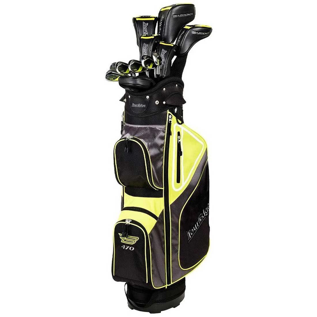 Tour Edge Bazooka 470 Black Complete Set W/ Cart Bag 3 Tour Edge Bazooka 470 Black Complete Set W/ Cart Bag